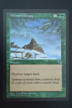 Magic The Gathering MTG WINTER'S GRASP Tempest LP Lightly Played - Image 1