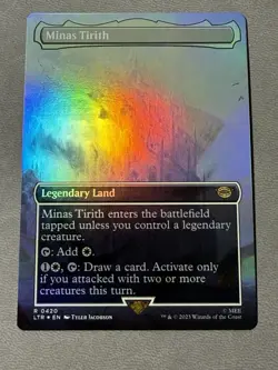 MTG Minas Tirith (0420) (Borderless)*Foil* LTR 0420 NM - Image 1