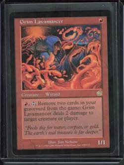Magic The Gathering MTG - Torment TOR 2002 - #100 Grim Lavamancer NM x1 - Image 1