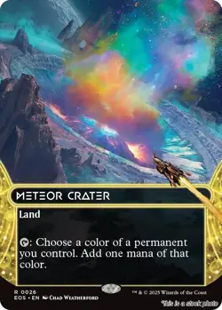 Meteor Crater (0026) (Borderless) [EOS - 26] - NM TCG MTG - Image 1