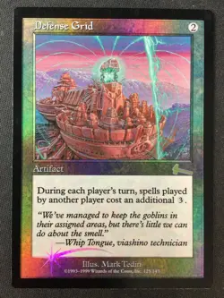 MTG Urza's Legacy #125 Defense Grid FOIL LP+ - Image 1