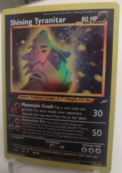 "Custom-made" High Quality, 1st Ed. Shining Tyranitar"*Display-card*" - Image 2