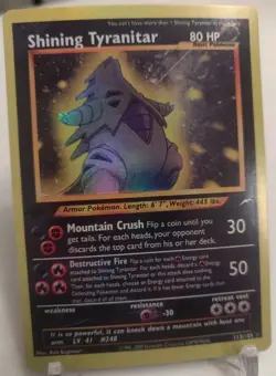 "Custom-made" High Quality, 1st Ed. Shining Tyranitar"*Display-card*" - Image 5