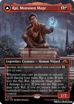 Ral, Monsoon Mage (Borderless) [MH3 - 445] - NM TCG MTG - Image 1