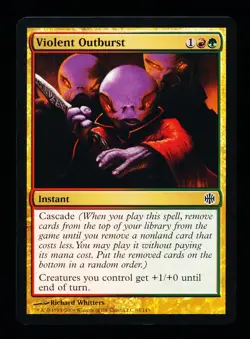 * * 1x Violent Outburst x1 * * Alara Reborn MTG NM Near Mint - Image 1