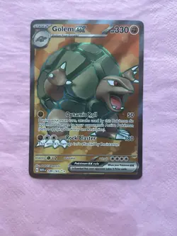 Pokemon TCG Golem ex Full Art Ultra Rare Holo SV 151 189/165 Eng 330 HP - Image 1