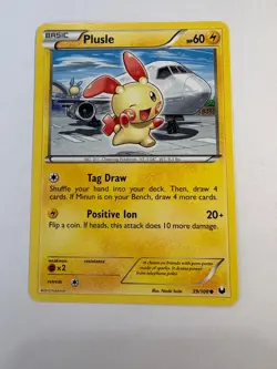 Pokemon TCG Dark Explorers Plusle 39/108 Common Regular Near Mint - Image 1