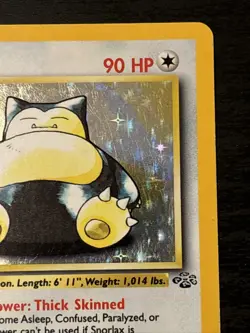 Pokemon Snorlax Holo 11/64 Jungle Unlimited Holo Rare (1999) Wotc Rare Holo Lp - Image 3