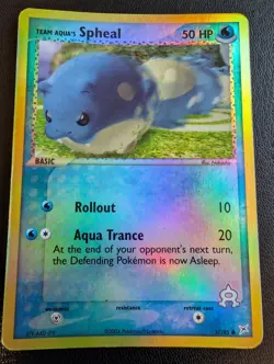 Pokemon Card - Team Aqua's Spheal 57/95 Reverse Holo HP/DMG - Image 1