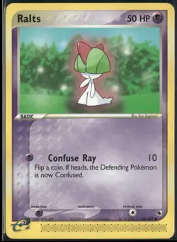 Ralts 66/109 EX Ruby & Sapphire Pokemon English Card (MP) - Image 1
