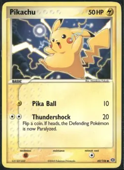 Pikachu 60/106 EX Emerald Pokemon English Card (MP) - Image 1