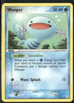 Wooper 81/109 EX Team Rocket Returns Pokemon English Card (MP) - Image 1