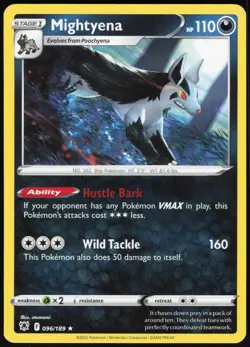 Mightyena 096/189 Rare Astral Radiance Pokemon Near Mint - Image 1