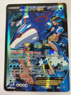 Team Aqua's Kyogre EX - Double Crisis (DCR) 6/34 Ultra Rare Pokemon Card - Image 2