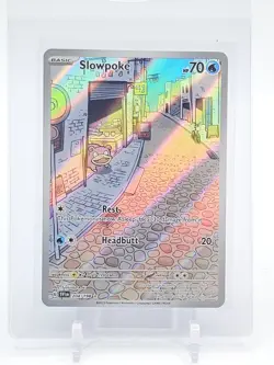 SLOWPOKE 2023 POKEMON SVI 204/198 ILLUSTRATION RARE HOLO Q7107 - Image 1