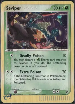 Seviper 11/100 EX Sandstorm Pokemon English Card (MP) - Image 1