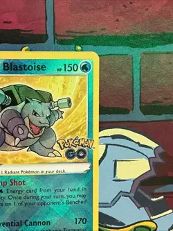 Radiant Blastoise 018/078 Pokemon GO Holo - Image 4