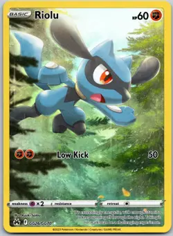 Riolu GG26/GG70 Ultra Rare Crown Zenith Galarian Gallery NM - Image 1