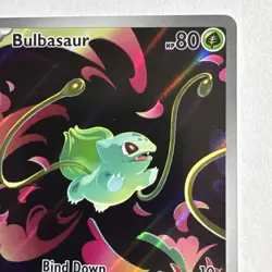 Pokemon TCG Bulbasaur Illustration Rare Full Art Holo 133/132 Me01 Mega Evoluti… - Image 2