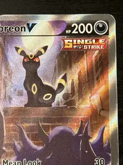 Umbreon v Alt Art 189/203 Pokemon SWSH Evolving Skies Alternate Art NM - Image 3