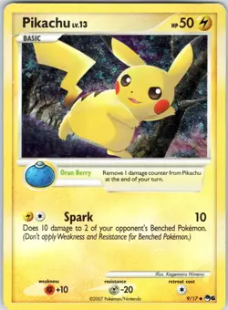 PIKACHU 9/17 POP SERIES 6 POKEMON DMG - Image 1
