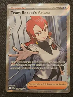 Pokemon TCG Team Rocket's Ariana 224/182 Sv10: Destined Rivals Holo Full Art NM - Image 1