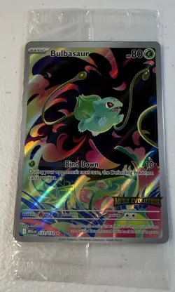 Pokemon Mega Evolution Stamped Box Topper - Bulbasaur 133/132 NEW Sealed - Image 1