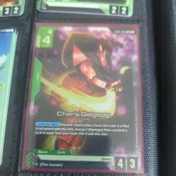 Gundam Card Game - Char's Gelgoog GD01-023 LR - Holo Foil - English - Image 1