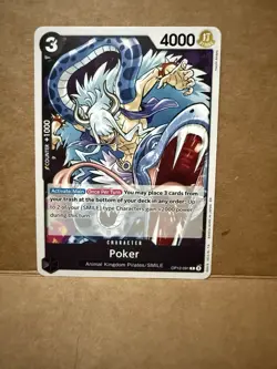 One Piece Card Game - Poker (Release Event) OP12-091 - NM - Image 1