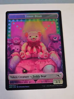 MTG - Storm Crow | Teddy Bear FOIL - Double Sided Token - Unfinity - Image 1