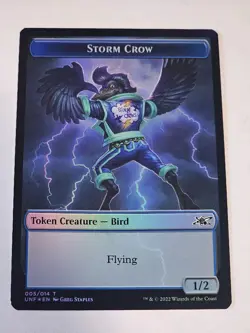 MTG - Storm Crow | Teddy Bear FOIL - Double Sided Token - Unfinity - Image 2