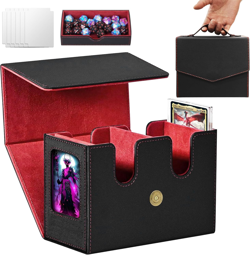 MTG Commander Deck Box-Patented Handle Design, Trading Card Storage Box Organize - Image 1