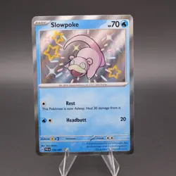 Slowpoke 116/091 Pokemon TCG Scarlet & Violet: Paldean Fates Shiny Rare NM - Image 1