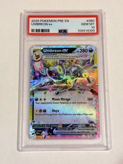 Pokemon SV Prismatic Evolution - Umbreon ex Double Rare Holofoil #060/131 PSA 10 - Image 1