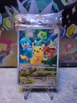 Sealed Pokemon Pikachu Black Star Promo #027 Scarlet And Violet Paldea Evolved - Image 1