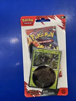 Pokemon Scarlet & Violet: Destined Rivals Blister Booster Pack Zarude with Coin - Image 1
