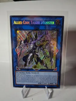 Yugioh TCG Allied Code Talker @Ignister ALIN-EN051 Secret Rare 1st Edition NM-M - Image 1