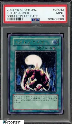 2004 Yu-Gi-Oh! Japanese SOD-JP043 Ectoplasmer Ultimate Rare PSA 9 MINT - Image 1