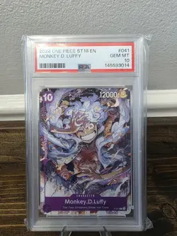2024 ONE PIECE MONKEY D. LUFFY PSA 10 Promo P-041 English - Image 1