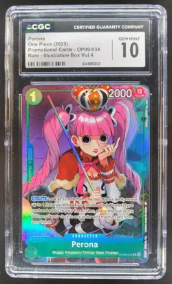 2025 ONE PIECE PERONA RARE ILLUSTRATION BOX OP09-034 CGC 10 RC7 - Image 1