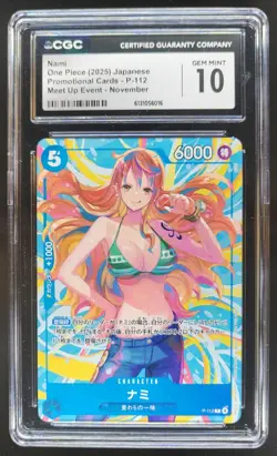 2025 ONE PIECE JP NAMI PROMO P-112 MEET UP EVENT CGC 10 RC7 - Image 1