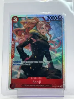 SANJI 2025 ONE PIECE ROYAL BLOOD SUPER RARE OP10-005 B Q7107 - Image 1