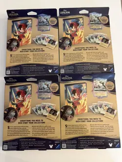 LOT of 4 Lorcana Fabled Collection Starter Set Box Tinker Promo Disney Sealed - Image 2