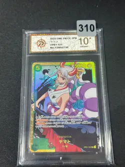 Yamato OP01-121 ( Secret ) ROMANCE DAWN ONE PIECE Card Game Japanese Grade 10 - Image 1