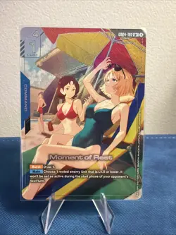 Gundam Card Game GD04-102 U+ Moment of Rest Alt Art Foil NM - Image 1