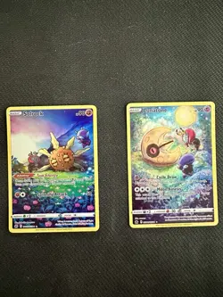 Pokemon Duo Cards: Lunatone And Solrock Galarian Gallery Gg15/gg70 and Gg11/gg70 - Image 1