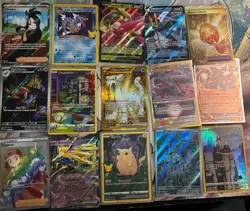Pokemon TCG Full art EX V TG Trainer Rainbow Gold Lot SWSH SV (28) Cards - Image 1