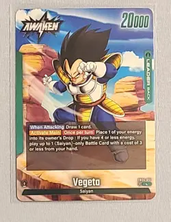 Vegeta (Leader): Awaken Dragon Ball Super Card Game FB04-051 20000/15000 - Image 1