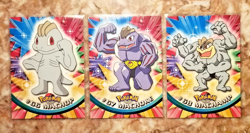 💪 MACHOP/ MACHOKE / MACHAMP 💪 / 1ST EDITION Topps Cards 1999 / LP-NM - Image 1