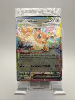 Eevee ex - (Prismatic Evolutions Stamp) 075/131 Miscellaneous Cards &... - Image 1